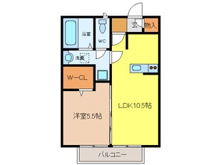 ルーラル諏訪Ｂ棟の物件間取画像